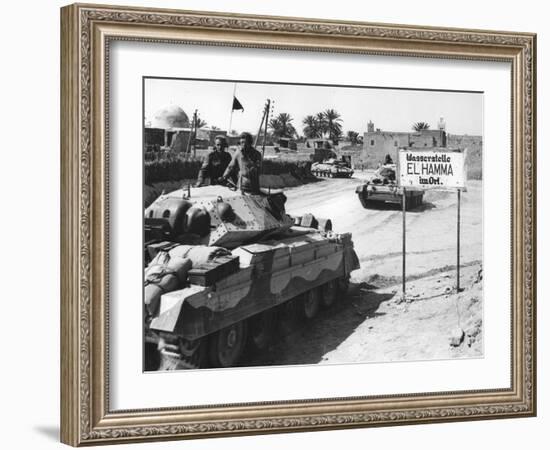 El Hamma, North Africa, World War Two, April 1943-null-Framed Photographic Print