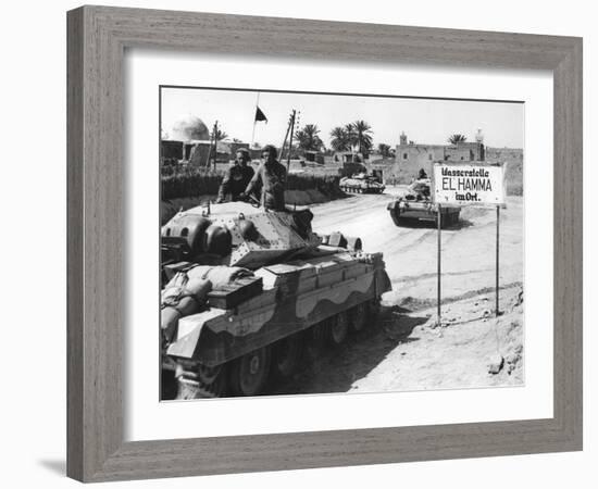 El Hamma, North Africa, World War Two, April 1943-null-Framed Photographic Print