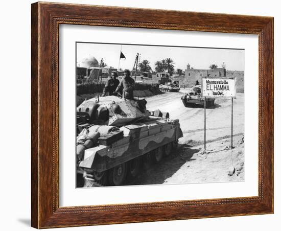 El Hamma, North Africa, World War Two, April 1943-null-Framed Photographic Print