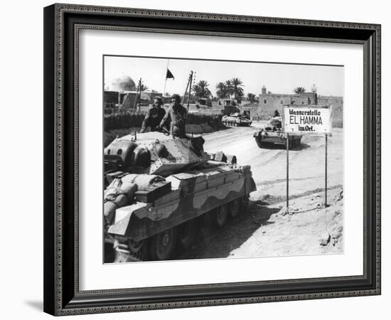 El Hamma, North Africa, World War Two, April 1943-null-Framed Photographic Print