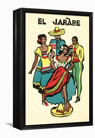 El Jarabe Travel Poster-null-Framed Stretched Canvas