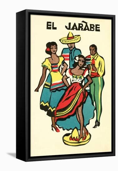 El Jarabe Travel Poster-null-Framed Stretched Canvas