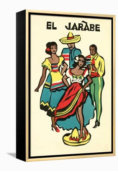 El Jarabe Travel Poster-null-Framed Stretched Canvas