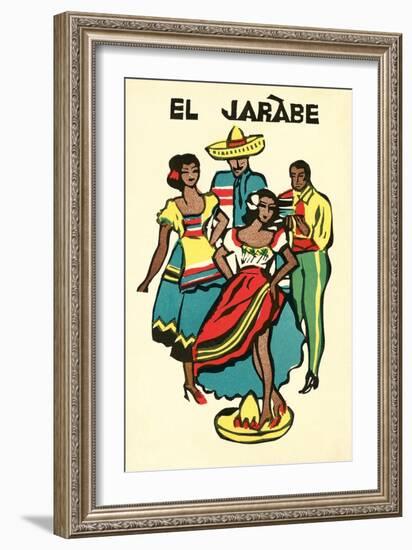 El Jarabe Travel Poster-null-Framed Art Print