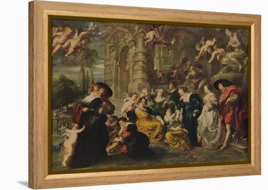 'El Jardin Del Amor', (The Garden of Love), 1633, (c1934)-Peter Paul Rubens-Framed Premier Image Canvas