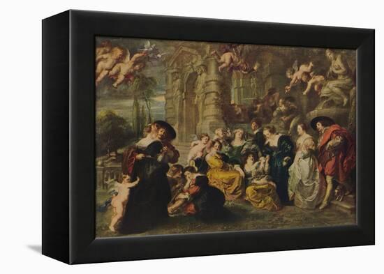 'El Jardin Del Amor', (The Garden of Love), 1633, (c1934)-Peter Paul Rubens-Framed Premier Image Canvas