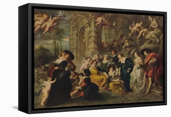 'El Jardin Del Amor', (The Garden of Love), 1633, (c1934)-Peter Paul Rubens-Framed Premier Image Canvas