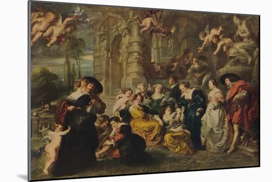 'El Jardin Del Amor', (The Garden of Love), 1633, (c1934)-Peter Paul Rubens-Mounted Giclee Print