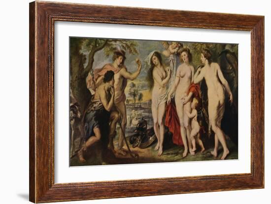 'El Juicio De Paris', (The Judgment of Paris), 1639, (c1934)-Peter Paul Rubens-Framed Giclee Print