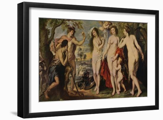 'El Juicio De Paris', (The Judgment of Paris), 1639, (c1934)-Peter Paul Rubens-Framed Giclee Print