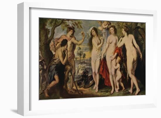 'El Juicio De Paris', (The Judgment of Paris), 1639, (c1934)-Peter Paul Rubens-Framed Giclee Print