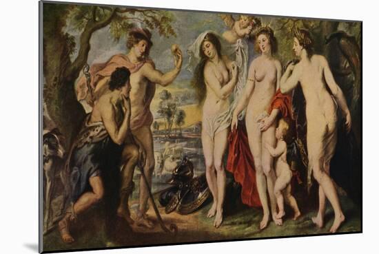 'El Juicio De Paris', (The Judgment of Paris), 1639, (c1934)-Peter Paul Rubens-Mounted Giclee Print