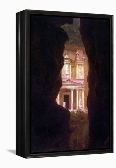 El Khasne, Petra-Frederic Edwin Church-Framed Stretched Canvas