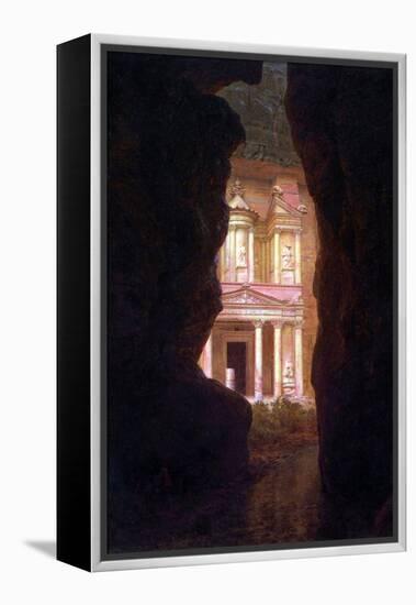 El Khasne, Petra-Frederic Edwin Church-Framed Stretched Canvas