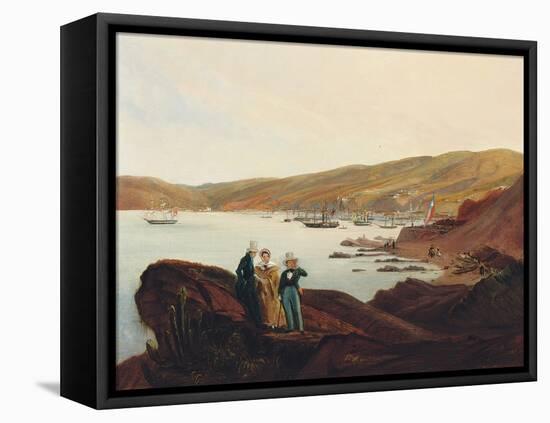 El Membrillo Beach, Near Valparaiso, 1844-Johann Moritz Rugendas-Framed Premier Image Canvas