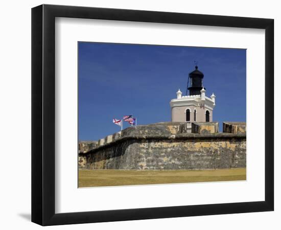 El Moro Fortress, UNESCO World Heritage Site, San Juan, Puerto Rico, USA, Caribbean-Kymri Wilt-Framed Photographic Print