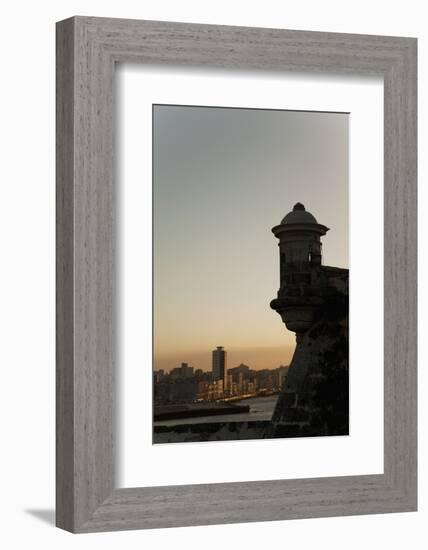 El Morro Fortress at Sunset, Havana, Cuba, West Indies, Central America-Angelo Cavalli-Framed Photographic Print