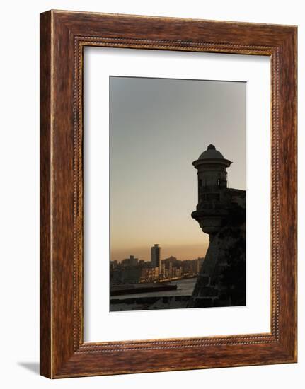 El Morro Fortress at Sunset, Havana, Cuba, West Indies, Central America-Angelo Cavalli-Framed Photographic Print