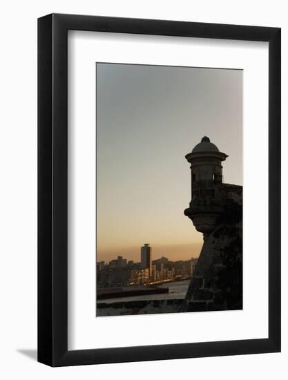 El Morro Fortress at Sunset, Havana, Cuba, West Indies, Central America-Angelo Cavalli-Framed Photographic Print