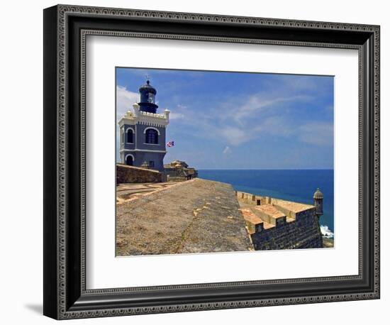 El Morro Lighthouse, Old San Juan-George Oze-Framed Photographic Print