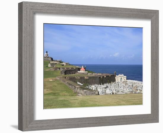 El Morro (Morro Castle), San Felipe, UNESCO World Heritage Site, San Juan, Puerto Rico, USA-Wendy Connett-Framed Photographic Print