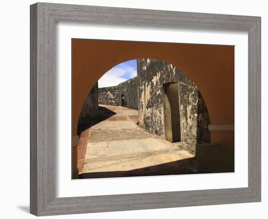 El Morro, San Felipe Castle Courtyard, Old San Juan, Puerto Rico-Maresa Pryor-Framed Photographic Print