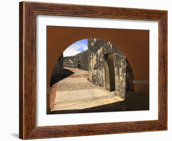 El Morro, San Felipe Castle Courtyard, Old San Juan, Puerto Rico-Maresa Pryor-Framed Photographic Print