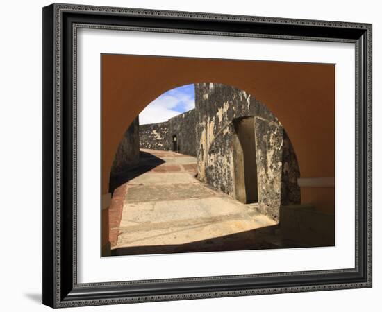 El Morro, San Felipe Castle Courtyard, Old San Juan, Puerto Rico-Maresa Pryor-Framed Photographic Print