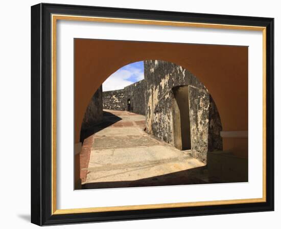 El Morro, San Felipe Castle Courtyard, Old San Juan, Puerto Rico-Maresa Pryor-Framed Photographic Print