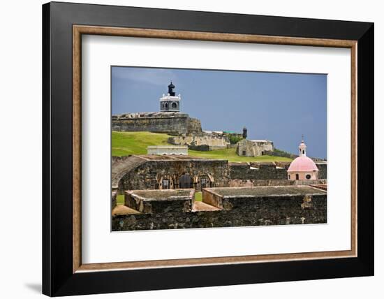 El Morros Defense, Old San Juan, Puerto Rico-George Oze-Framed Photographic Print