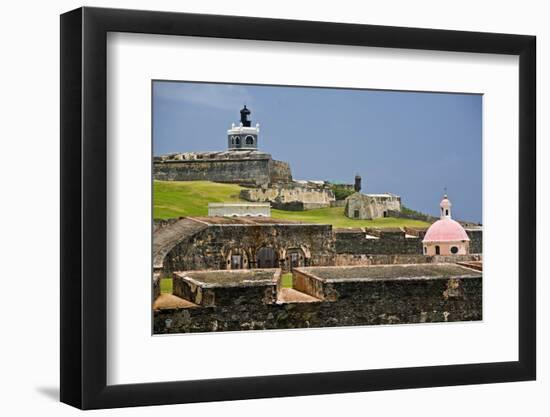 El Morros Defense, Old San Juan, Puerto Rico-George Oze-Framed Photographic Print