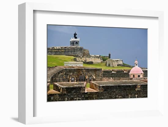 El Morros Defense, Old San Juan, Puerto Rico-George Oze-Framed Photographic Print