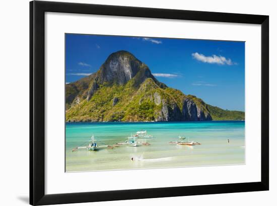 El Nido Bay and Cadlao Island, Palawan, Philippines-DmitryP-Framed Photographic Print