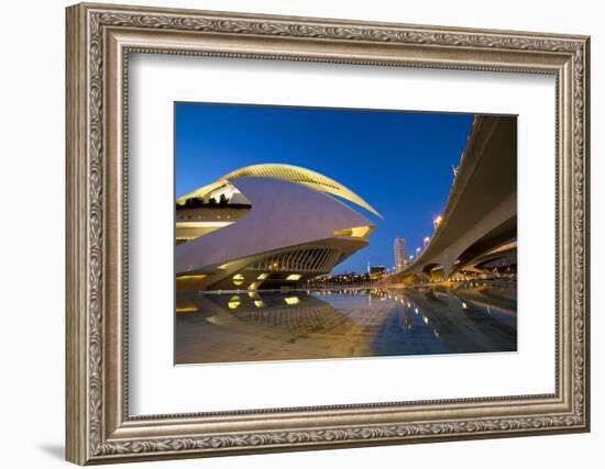 El Palau De Les Arts Reina Sofia (Opera House and Performing Arts Centre) at Night-Lee Frost-Framed Photographic Print