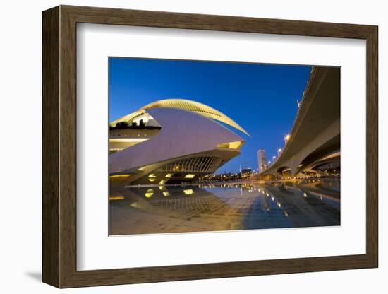 El Palau De Les Arts Reina Sofia (Opera House and Performing Arts Centre) at Night-Lee Frost-Framed Photographic Print