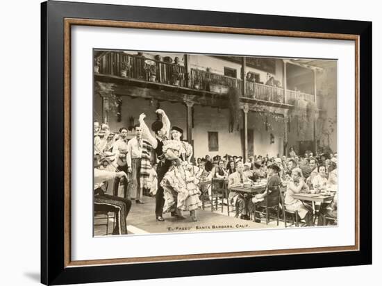 El Paseo, Flamenco Dancers at Restaurant, Santa Barbara, California-null-Framed Premium Giclee Print