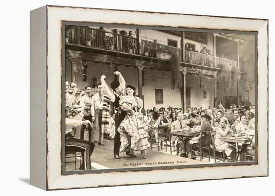 El Paseo, Flamenco Dancers at Restaurant, Santa Barbara, California-null-Framed Stretched Canvas