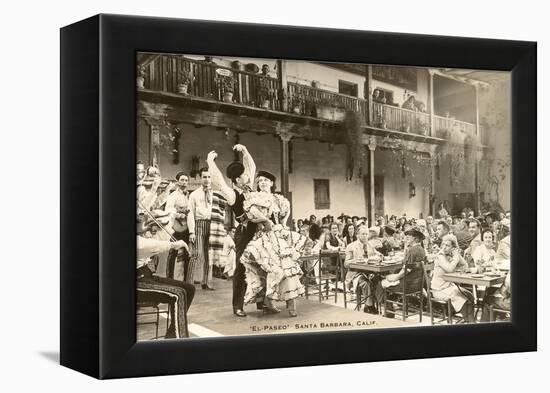 El Paseo, Flamenco Dancers at Restaurant, Santa Barbara, California-null-Framed Stretched Canvas