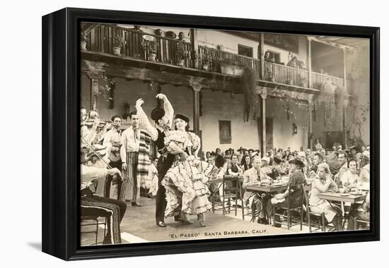 El Paseo, Flamenco Dancers at Restaurant, Santa Barbara, California-null-Framed Stretched Canvas