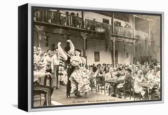 El Paseo, Flamenco Dancers at Restaurant, Santa Barbara, California-null-Framed Stretched Canvas