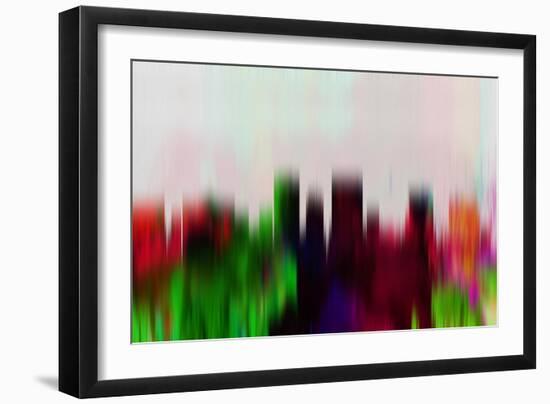 El Paso Downtown Skyline-NaxArt-Framed Art Print