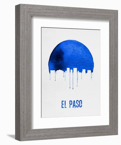 El Paso Skyline Blue-null-Framed Art Print