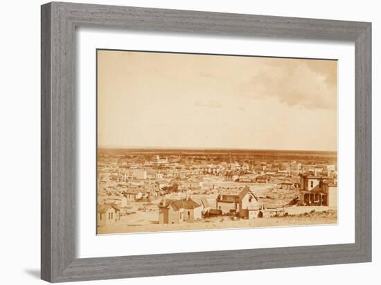 El Paso, Texas Panoramic-F. Parker-Framed Art Print