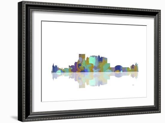 El Paso Texas Skyline 1-Marlene Watson-Framed Giclee Print