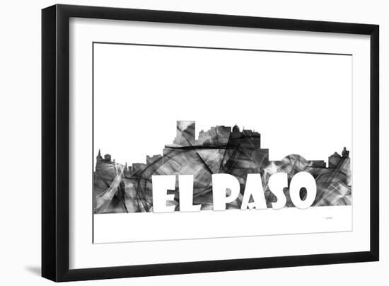 El Paso Texas Skyline BG 2-Marlene Watson-Framed Giclee Print