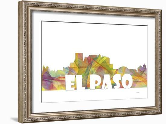 El Paso Texas Skyline Mclr 2-Marlene Watson-Framed Giclee Print