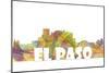 El Paso Texas Skyline Mclr 2-Marlene Watson-Mounted Giclee Print