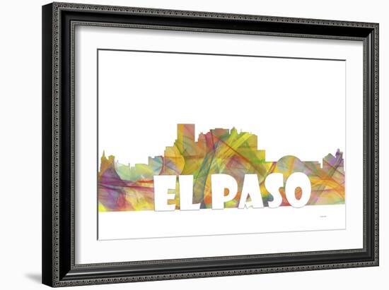 El Paso Texas Skyline Mclr 2-Marlene Watson-Framed Giclee Print