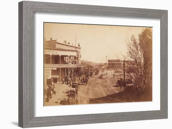 El Paso-The Day The Circus Came To Town-F. Parker-Framed Art Print