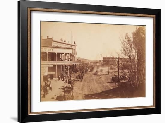 El Paso-The Day The Circus Came To Town-F. Parker-Framed Art Print